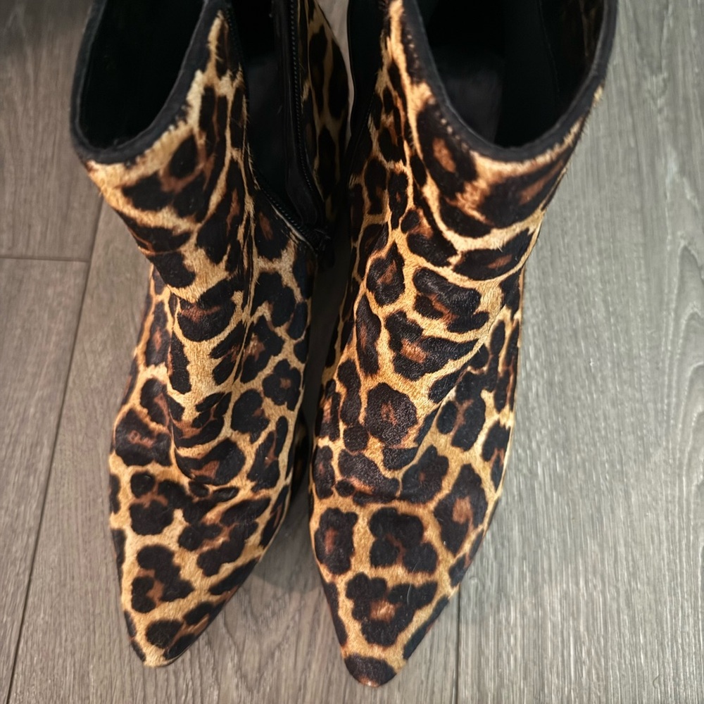 Leopard Print Ankle Boots